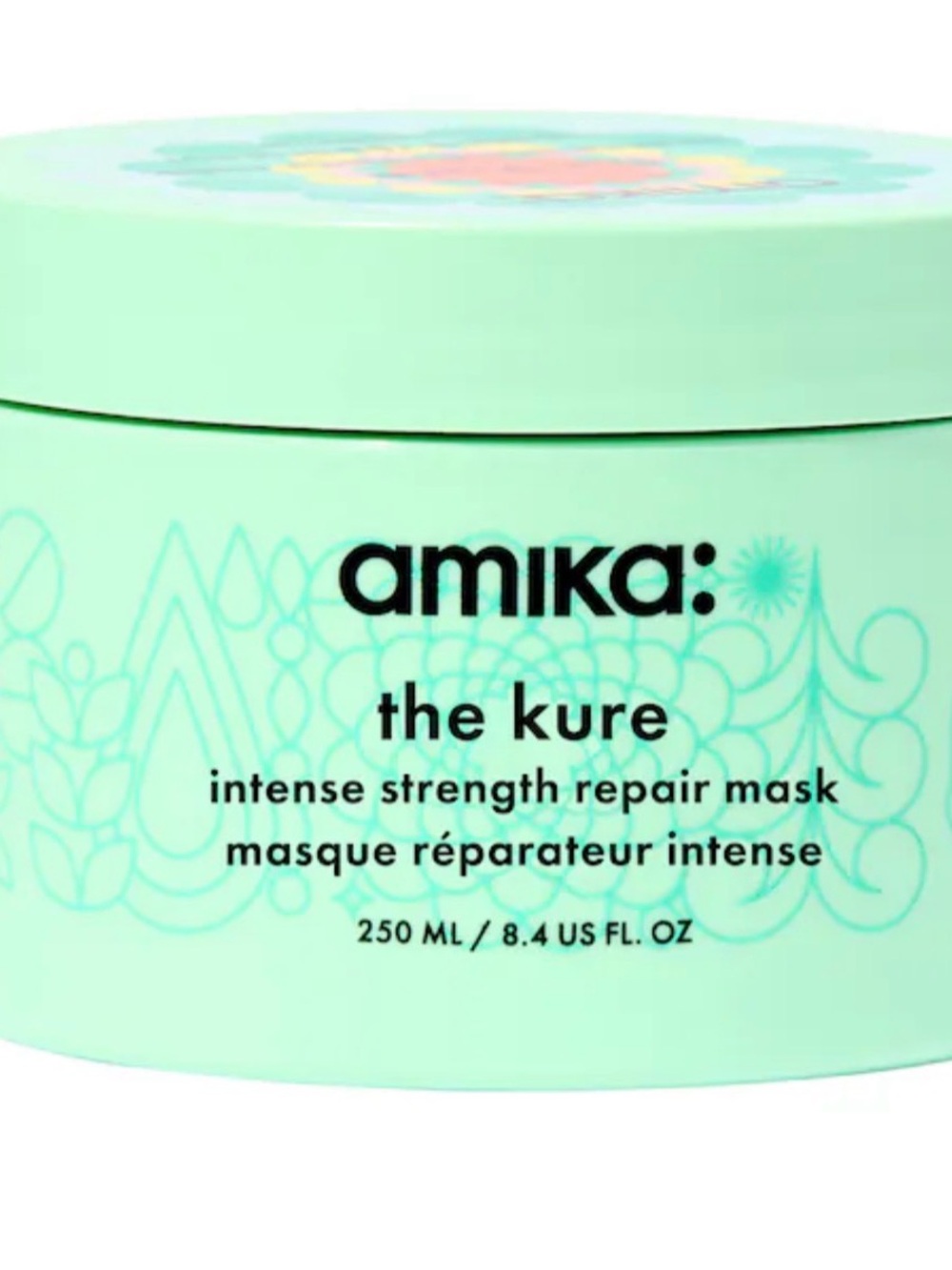 half full 50% AMIKA hair mask BONDING The Kure Intense Strength Repair mask